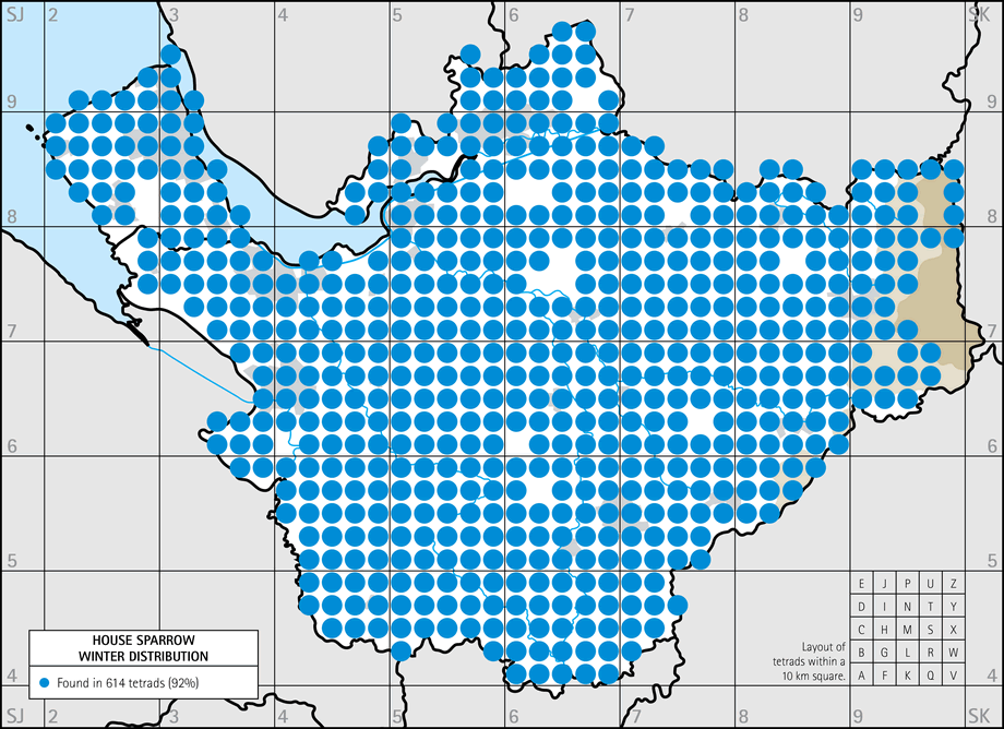 Winter distribution map