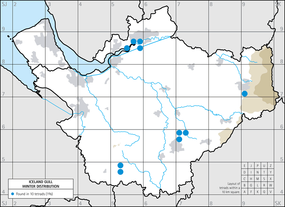 Winter distribution map