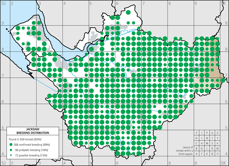 Breeding distribution map