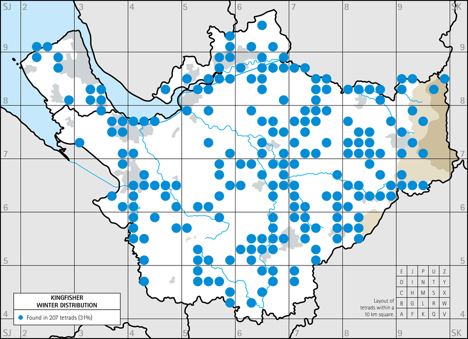 Winter distribution map