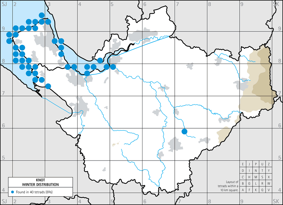 Winter distribution map