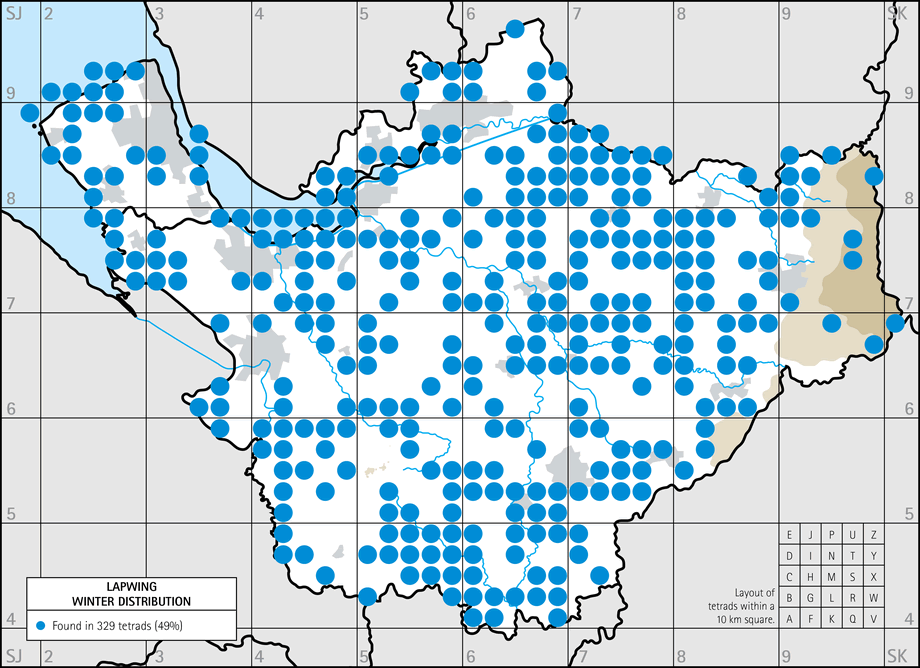 Winter distribution map