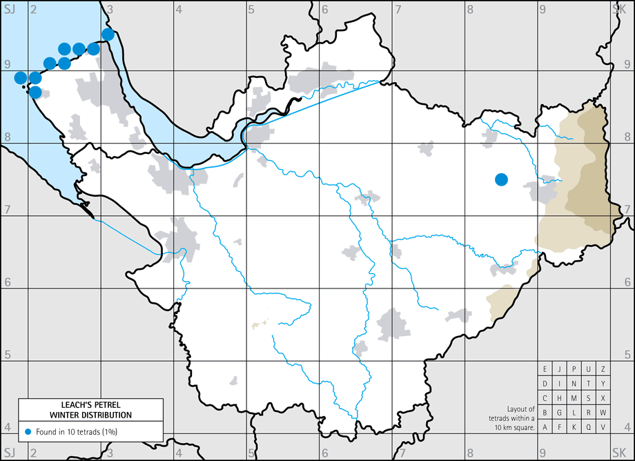 Winter distribution map