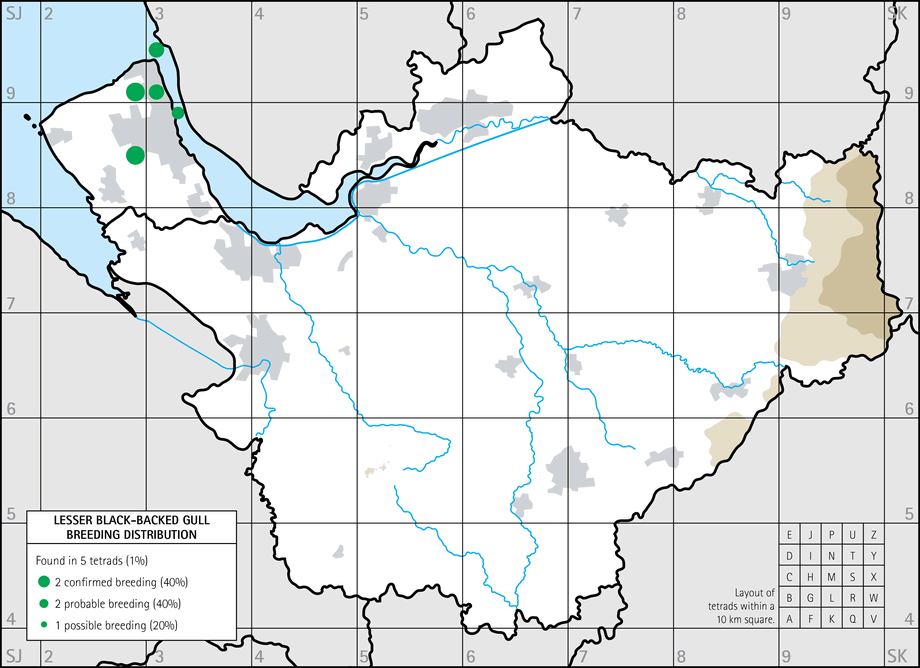 Breeding distribution map