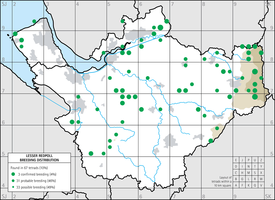 Breeding distribution map