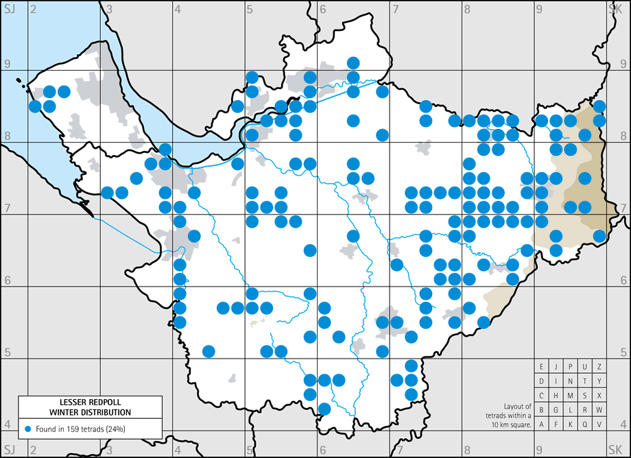 Winter distribution map