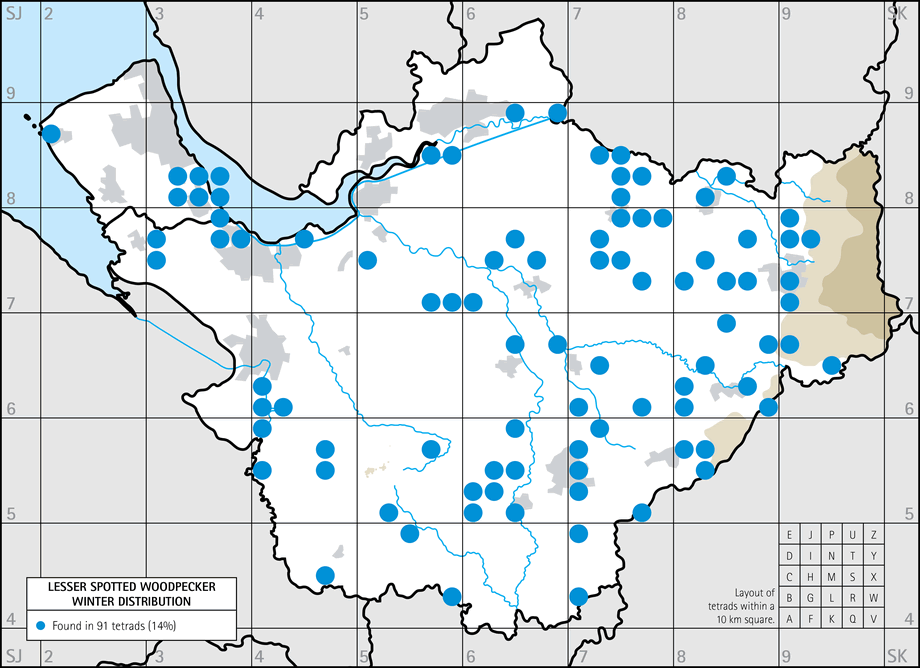 Winter distribution map