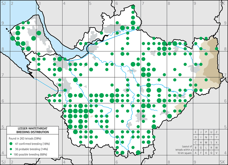 Breeding distribution map