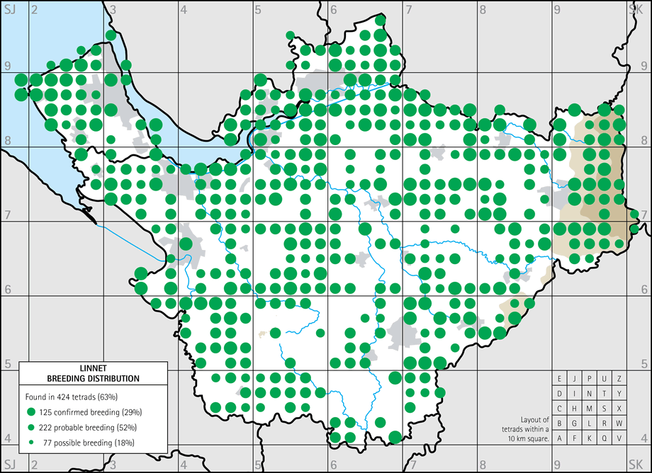 Breeding distribution map