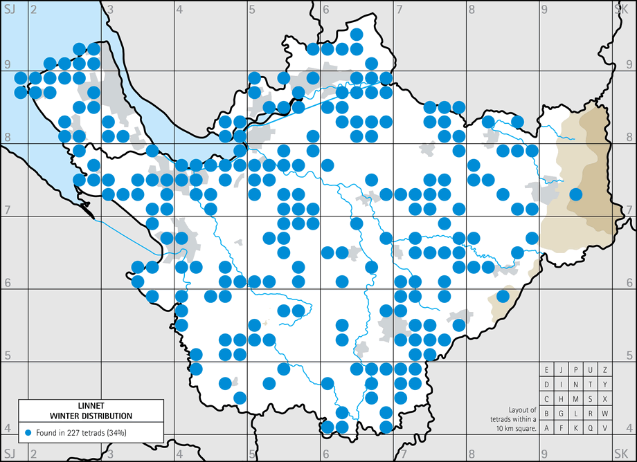 Winter distribution map