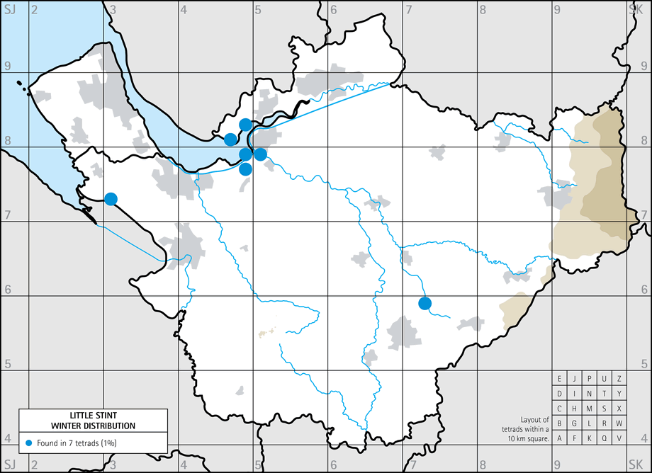 Winter distribution map