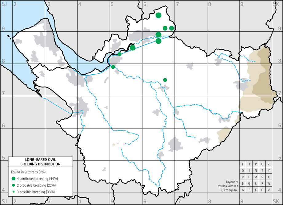 Breeding distribution map