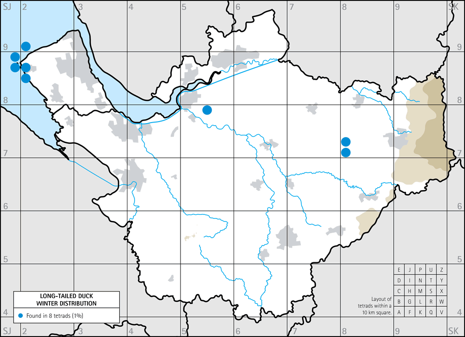 Winter distribution map