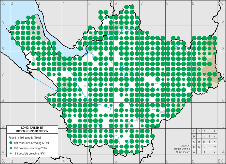 Breeding distribution map