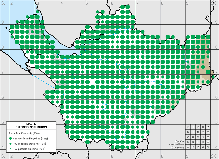 Breeding distribution map