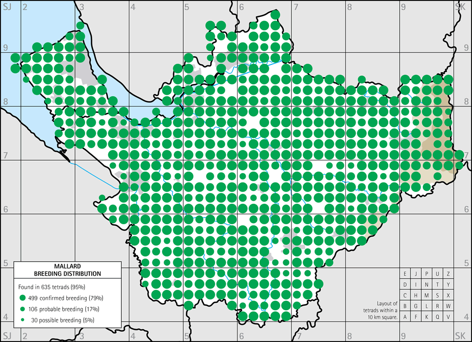 Breeding distribution map