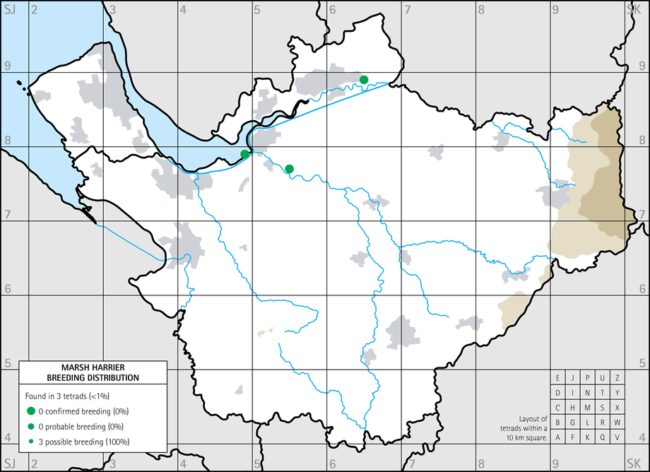 Breeding distribution map