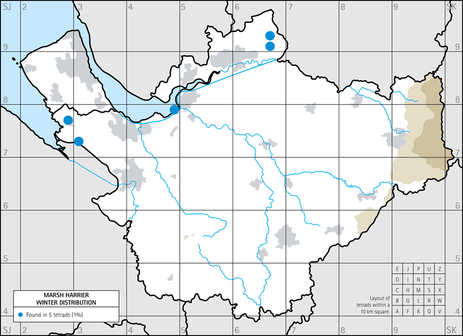 Winter distribution map