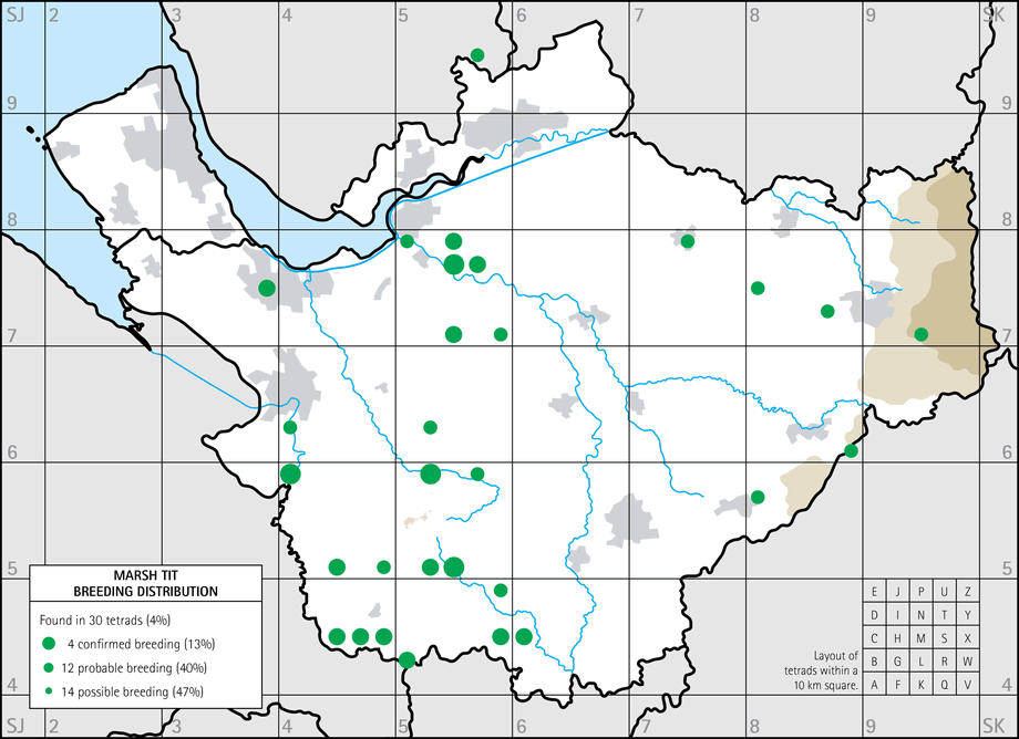 Breeding distribution map