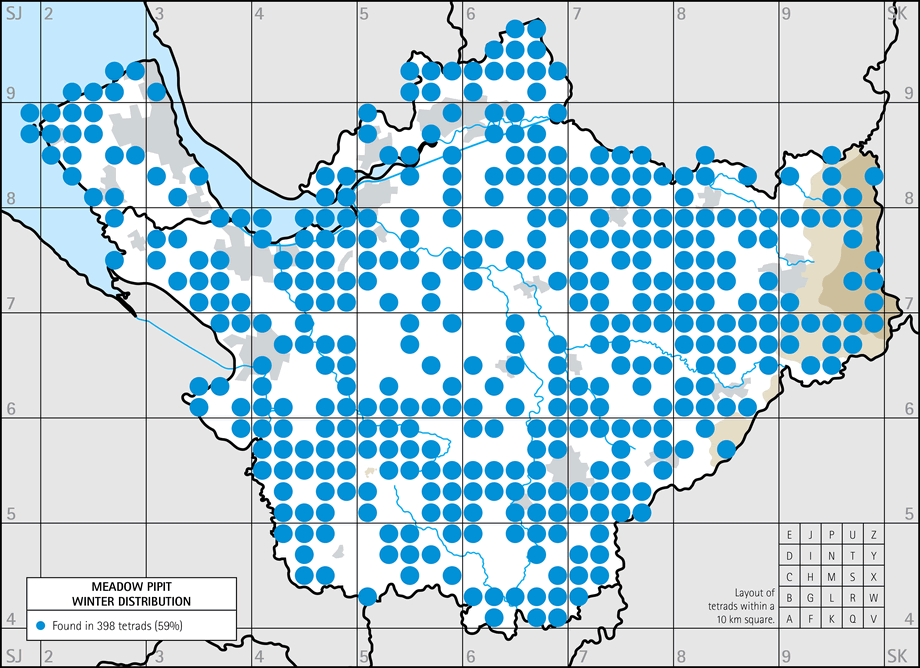 Winter distribution map