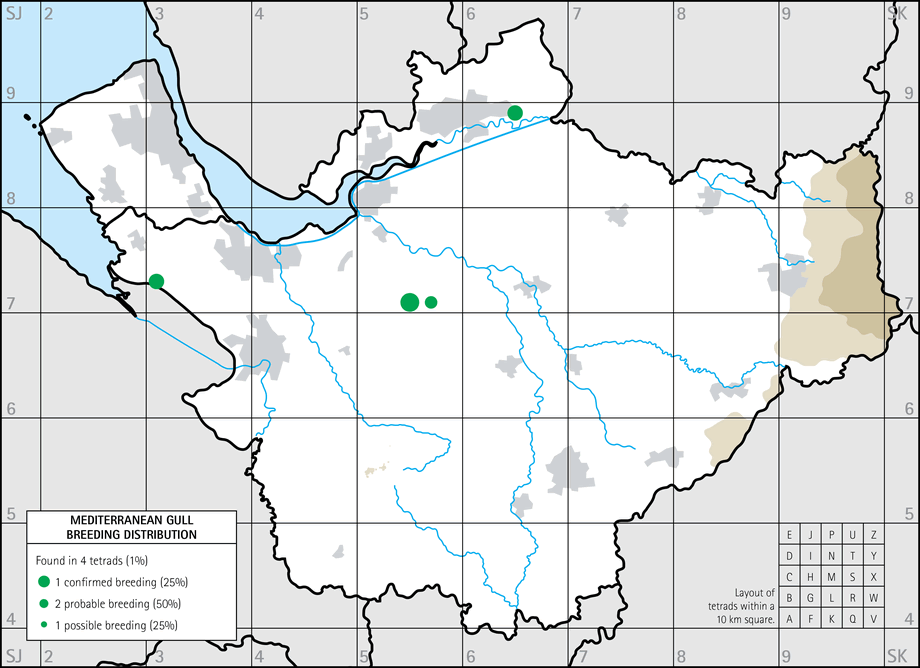 Breeding distribution map