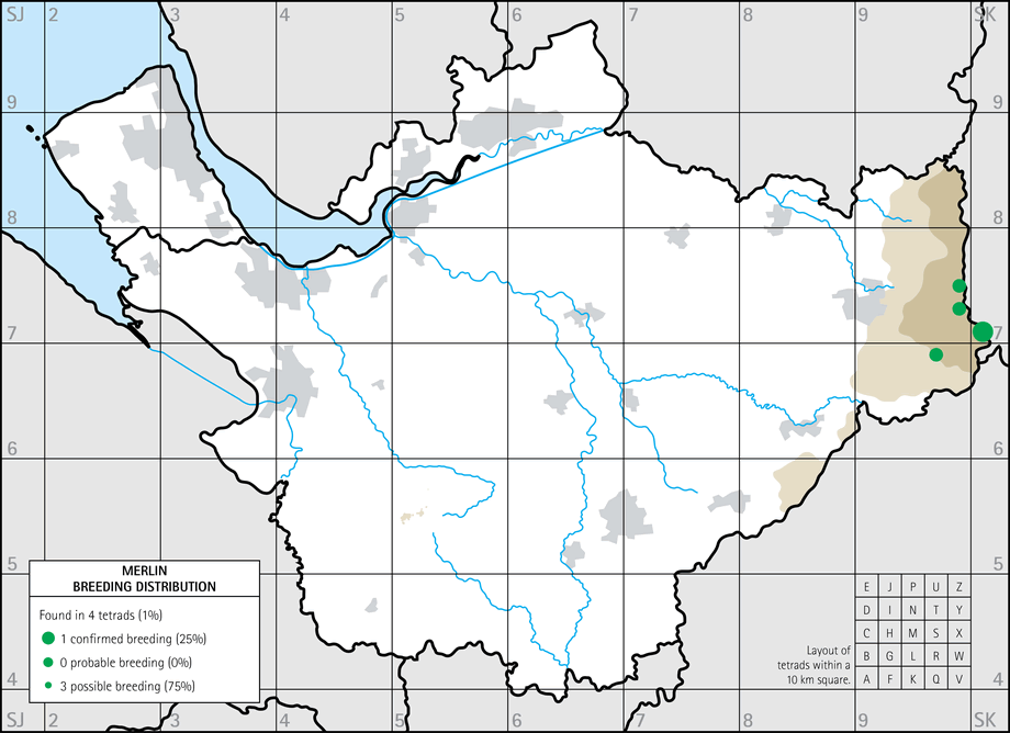 Breeding distribution map