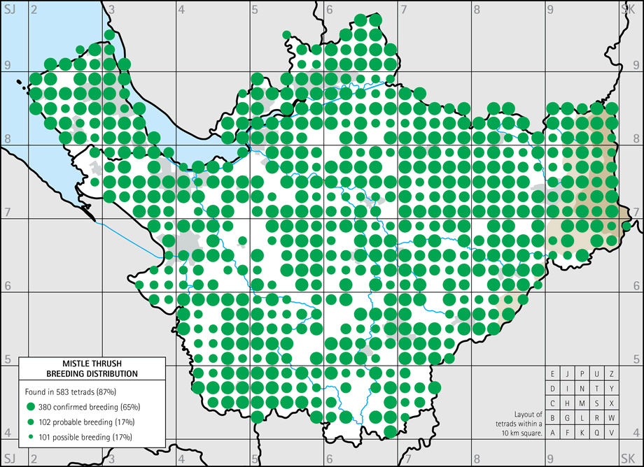 Breeding distribution map