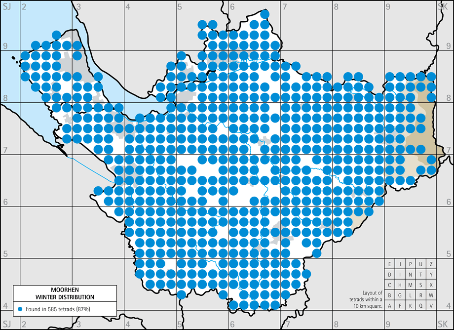 Winter distribution map