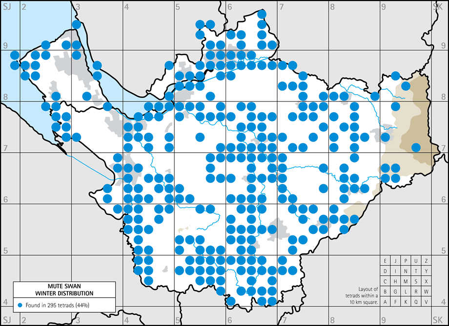 Winter distribution map