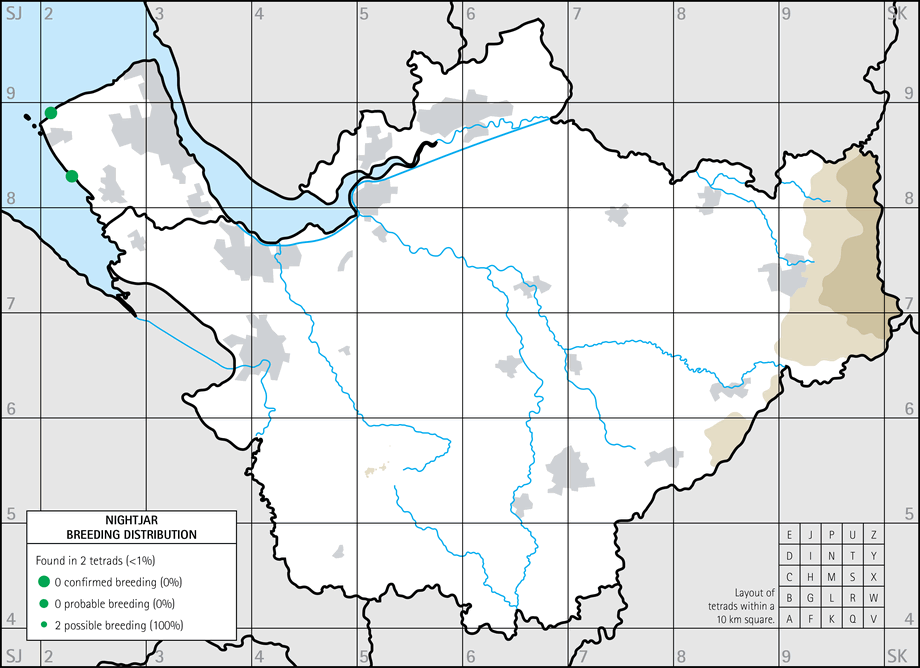 Breeding distribution map