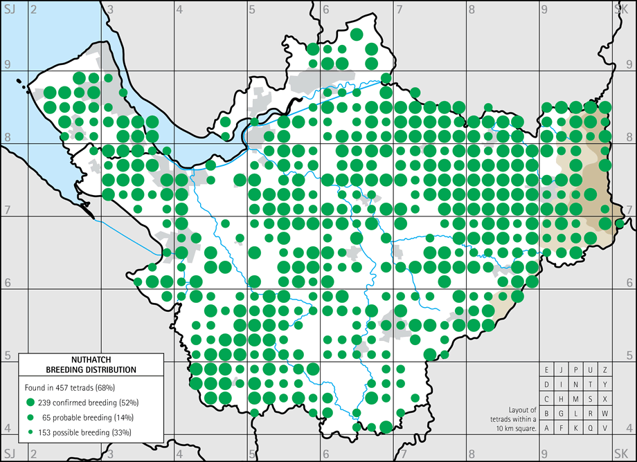 Breeding distribution map