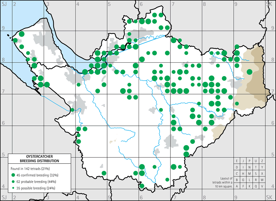 Breeding distribution map