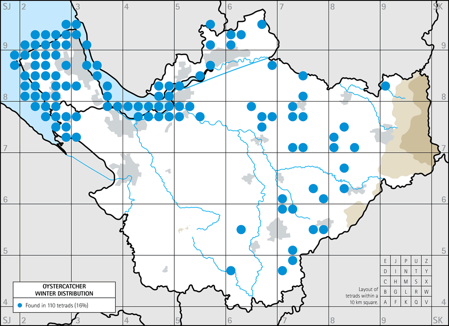 Winter distribution map