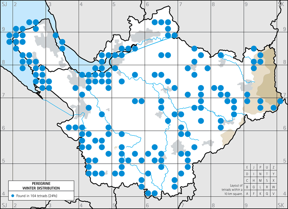 Winter distribution map