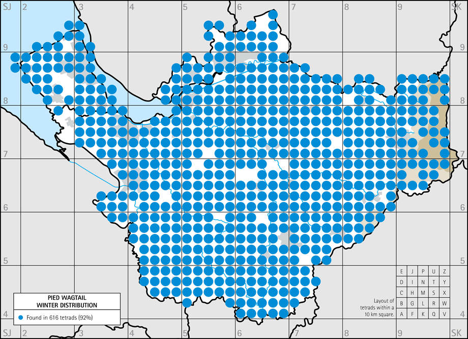 Winter distribution map