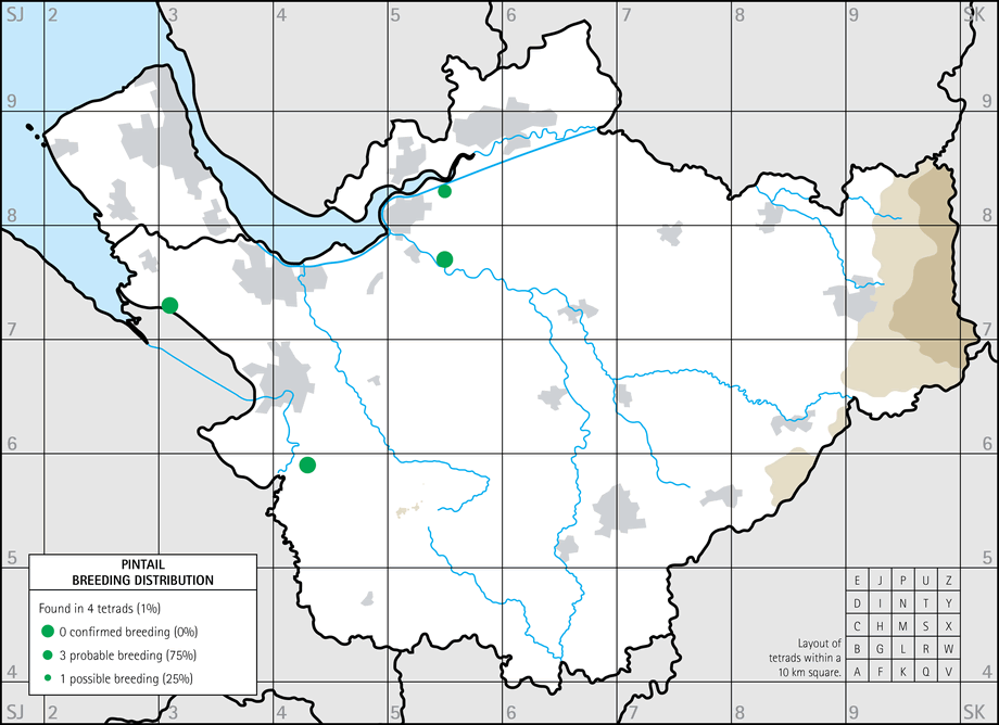 Breeding distribution map