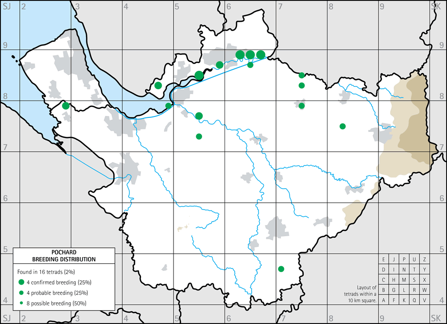 Breeding distribution map