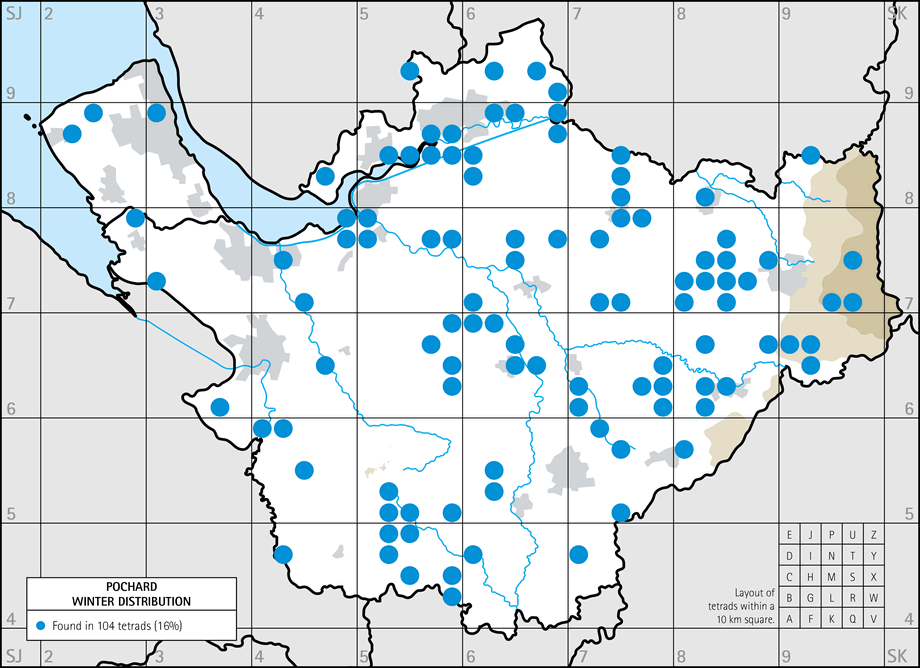 Winter distribution map