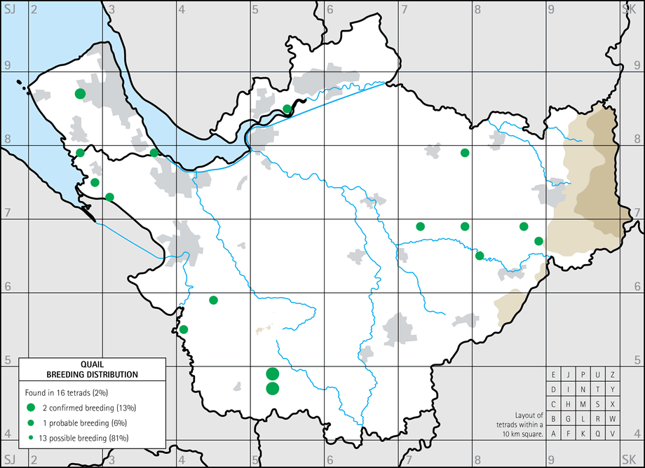 Breeding distribution map