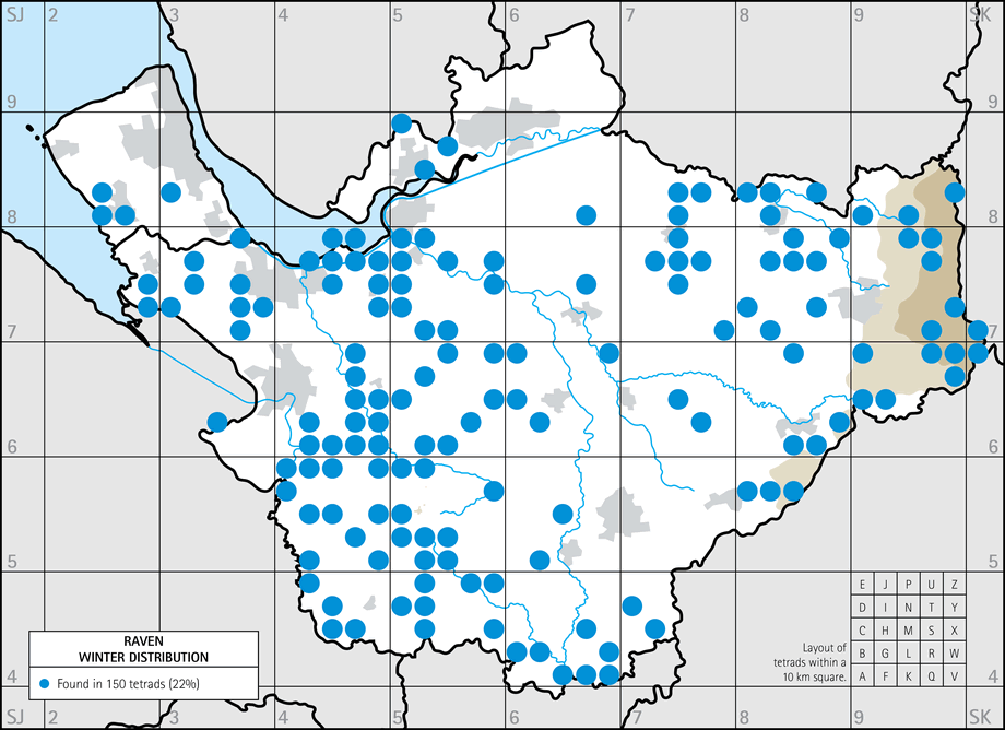 Winter distribution map