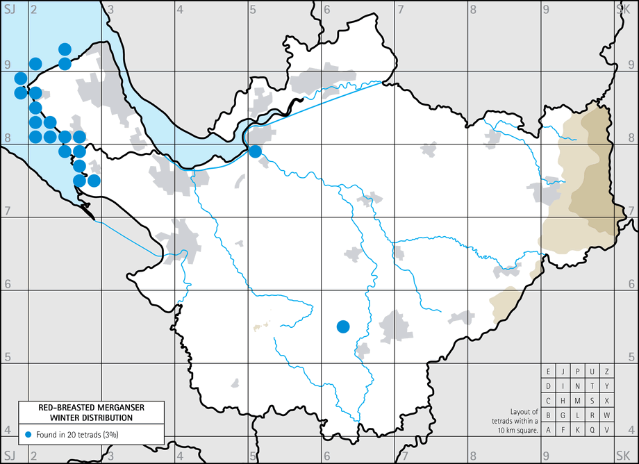 Winter distribution map