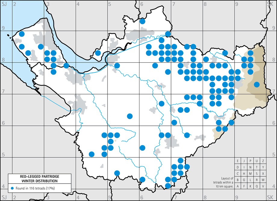 Winter distribution map