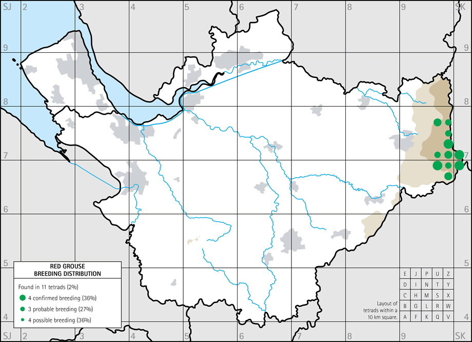 Breeding distribution map