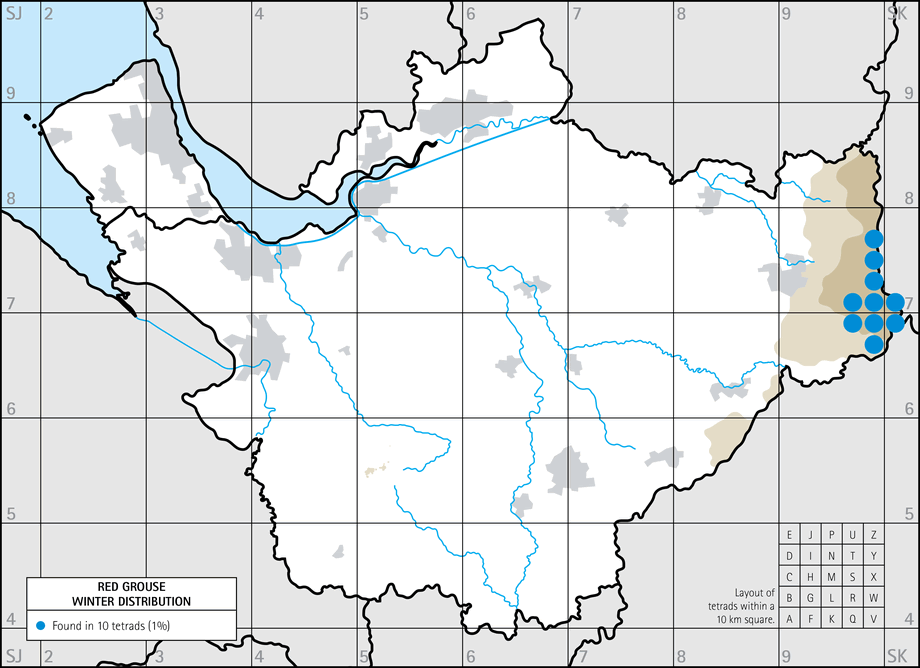 Winter distribution map