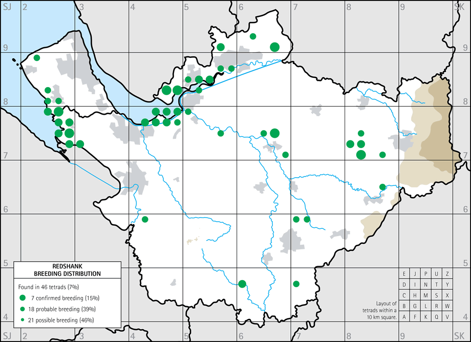 Breeding distribution map