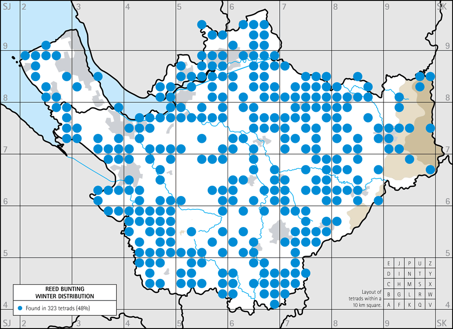 Winter distribution map