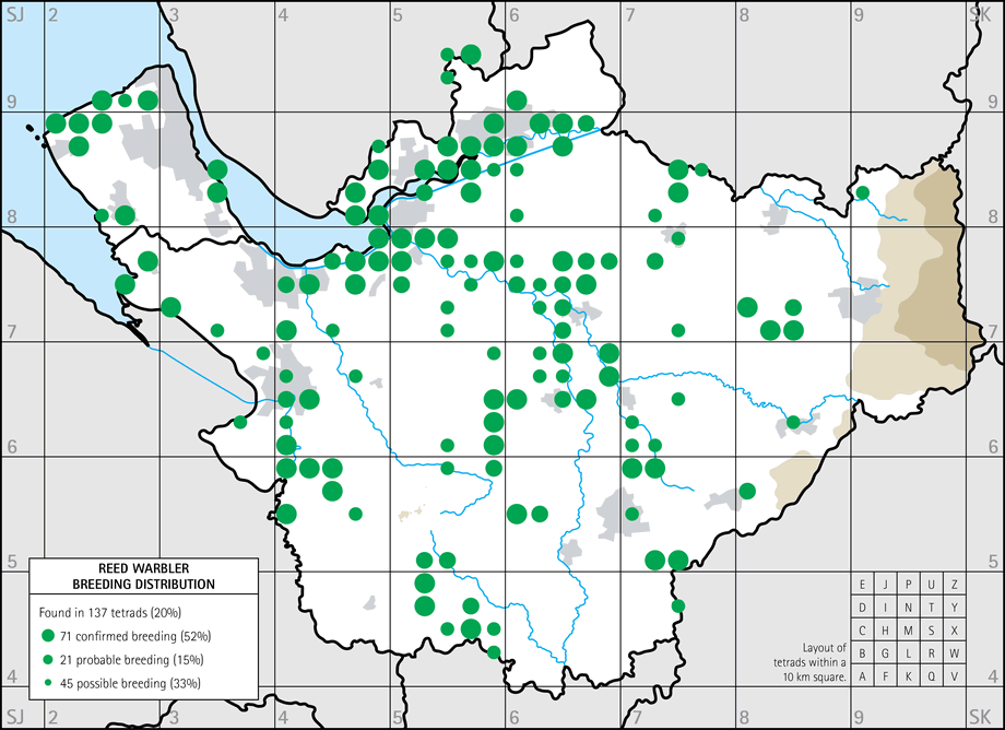 Breeding distribution map