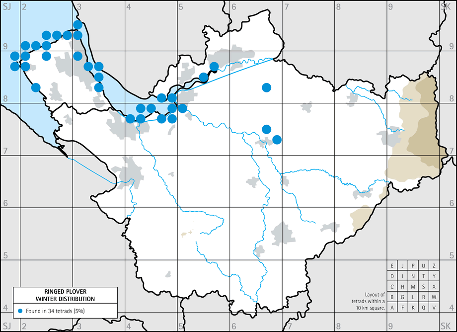 Winter distribution map