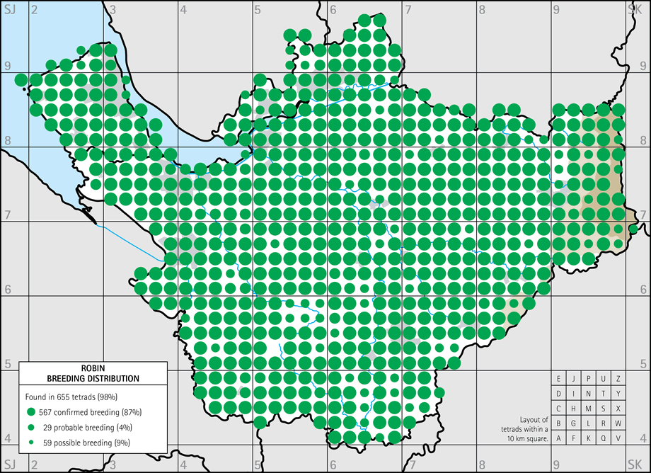 Breeding distribution map