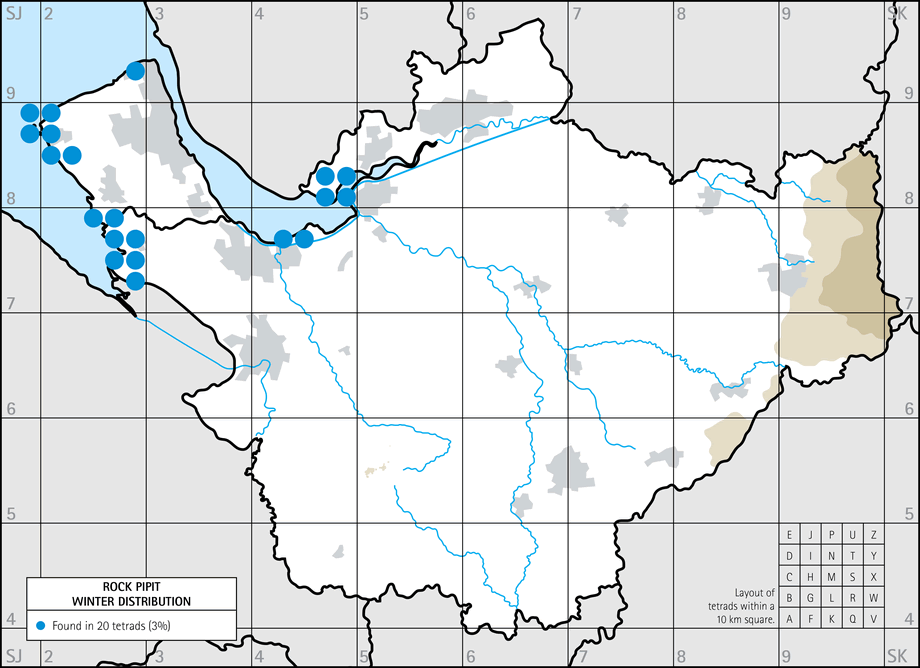 Winter distribution map